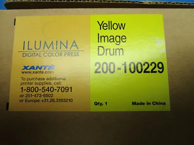 Yellow Drum For Xante Ilumina Digital Color Press 200-100229 P02-000924 • $200