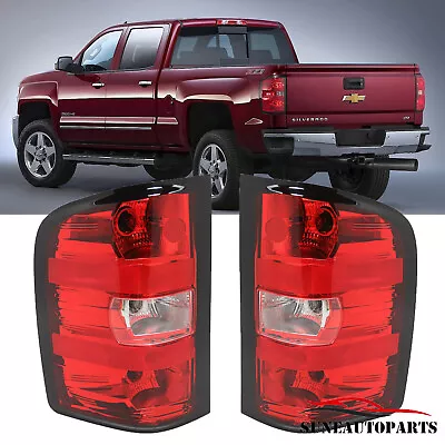 Red Tail Lights W/Bulbs & Wiring For 2007-2013 Chevy Silverado 1500 2500 3500 HD • $54.59