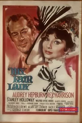 My Fair Lady Italian Movie Poster Reproduction 23.5 X 35 • $73.45