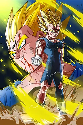 Dragon Ball Super/Z Poster Majin Vegeta 12in X 18in Free And Fast Shipping • $9.95
