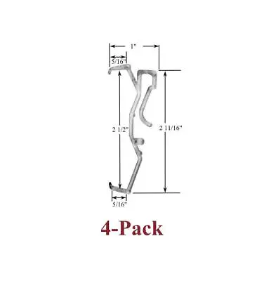 2 1/2  Single Slat VALANCE CLIP For Horizontal Faux WOOD Or MINI BLINDS (4-Pack) • $6.95