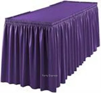 £4.25 • Buy Plastic Tableskirt 14 Feet Long 29  Deep, Party Tableskirts, All Colours