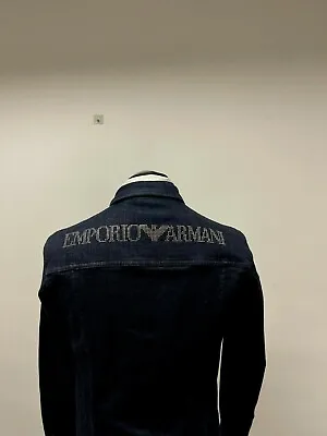 Emporio Armani Denim Jacket With Stretch Navy Size Small Slim Fit  Bnwt Rare ! • £119.99