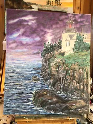 Maine Lighthouse 20 By 24 Inches • $150