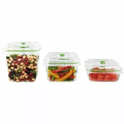 FoodSaver Fresh Containers - Vacuum Seal Accessory 3 5 And 8 Cup - New In Box • $69.56