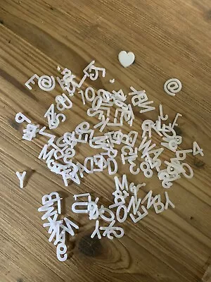 White Peg Board Memo Board Letters And Symbols  • £1.99