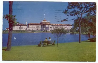 Spring Lake Beach NJ The Monmouth 1950's Postcard ~ New Jersey • $2.99