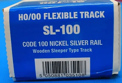 £146.03 • Buy HO Scale  PECO STREAMLINE SL-100 Code 100 NS 3' Flex Track W/Wooden Ties 25-pack