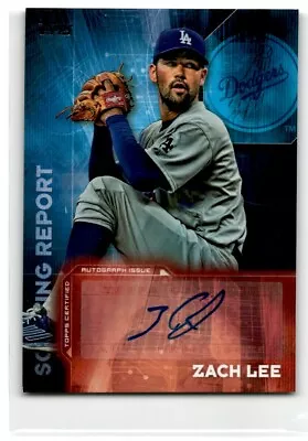 2016 Topps Scouting Report Autographs Zach Lee Auto Los Angeles Dodgers #SRA-ZL • $2.99