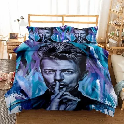 David Bowie/Famous Star/Doona Cover/Double-sided Pillowcase/Duvet Cover/Bed Set • $81.64