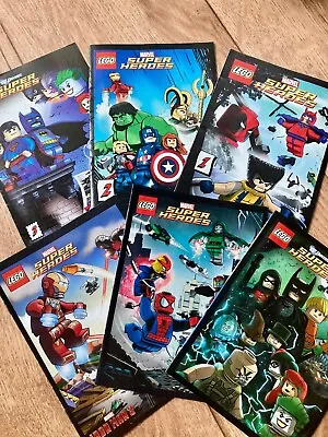 £2.99 • Buy 6 X LEGO DC/MARVEL SUPER HEROES PROMOTION COMIC BOOKS JOB LOT COLLECTION