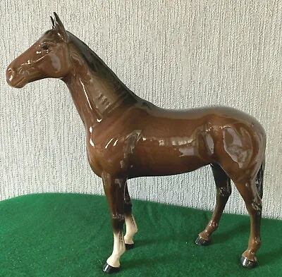 BESWICK HORSE THE WINNER  LARGE BROWN GLOSS FINISH MODEL No. 2421 PERFECT • £65