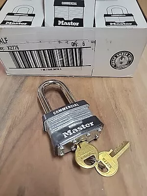 Box Of 6 - Masterlock 1KALF Laminated Padlock Keyed Alike • $57.99