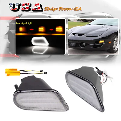 Sequential Switchback LED Front Corner DRL Turn Signal Lights For 98-02 Trans Am • $39.99