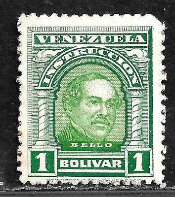 Hick Girl- Mint Venezuela Revenue   1911  1$  Bello Instruction Tax  N815 • $0.49