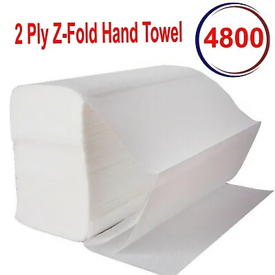 Luxury White 2ply Z Fold Paper Hand Towels MultiFold Napkins  • £12.99