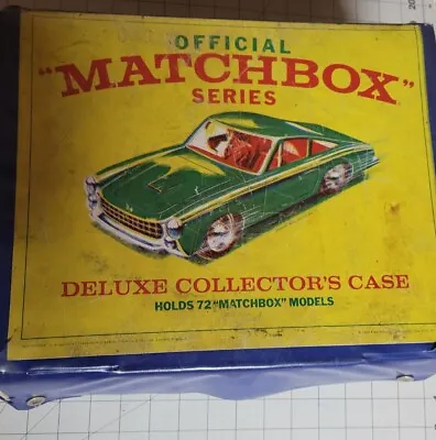 VINTAGE Official  Matchbox  Series Deluxe Collector’s Case Holds 72 Cars 1968 • $45