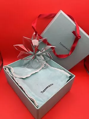 Tiffany & Co Crystal Snowflake Ornament 10 Point Star Christmas Tree Holiday • $250