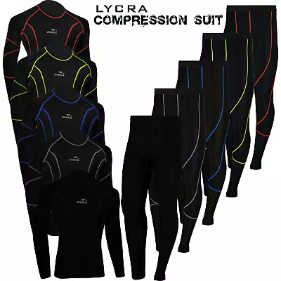 Mens Compression Winter Base Layer Under Full Suit Tights Shirt Pant Lycra S-XL • $22.72