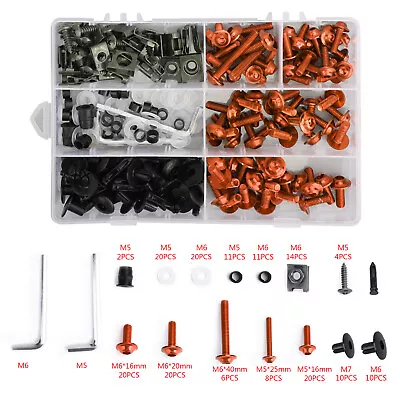 Orange Fairing Bolts Screws Kit For Yamaha YZF R6 R1 R25 R125 R3 T-MAX MT XJR JP • £20.35