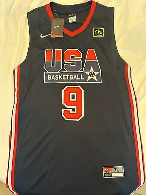 Michael Jordan Team USA Dream Team Authentic Stitched Nike Jersey #9 NEW • $74.99