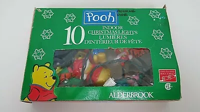 Vintage Winnie The Pooh Indoor Christmas Light Set 9 Illuminated Bulbs Tested • $15.98