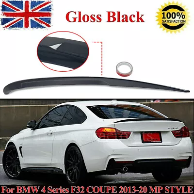 Gloss Black M Performance Style Rear Spoiler For BMW 4Series F32 Coupe 420d 425i • £49.88