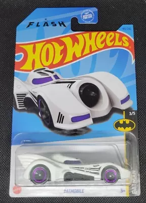 The Flash Batmobile 2021 Hot Wheels Batman #3/5 White Variant Michael Keaton • $0.01