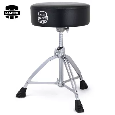 Mapex T850 14  X 4  Thick Round Top Double Braced Adjustable Drum Throne • $189