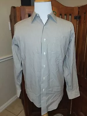 $18 • Buy Polo Ralph Lauren Men Warwick Dress Shirt 16 1/2 34/35 Beige Long Sleeve Pocket 