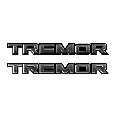Ford F150 F250 Tremor Package Truck Bed Side Decal Black Metal • $21.99