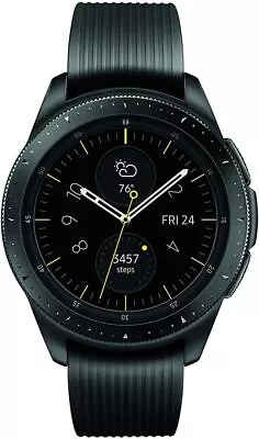 Samsung Galaxy Watch SM-R810 42mm Midnight Black Stainless Steel GPS Bluetooth • $88