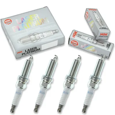 4 Pc NGK Laser Platinum Spark Plugs For 2014-2019 Nissan Versa Note 1.6L L4 Ve • $49.42