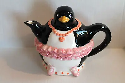 Mary Ann Baker Ballerina Penguin Otagiri Japan Ceramic Teapot Ballet Tea Pot • $39.99