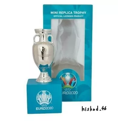 EUR21 Official EURO2020 Replica Trophy W/ Pedestal Championship Soccer UEFA New • $183.99