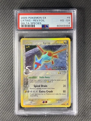 $12.50 • Buy Pokemon Card PSA 4 VG-EX Latias Delta Species 2005 Reverse Holo 8/113