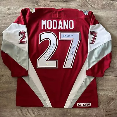 Mike Modano Signed CCM Inscribed Jersey - 1999 NHL All Star Game Jersey Maroon • $420.68