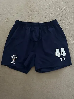 UA Lee Byrne Wales  Rugby 2010 6 Nations Under Armour Training Shorts XL-Mint • £44.99