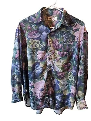 Guess By Georges Marciano Vintage Floral Button Up Shirt Made In USA Size S • $14.99