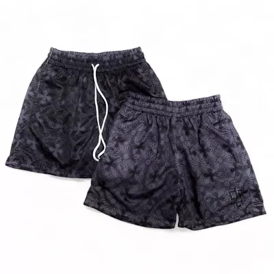 Los Santos Reversible Mesh Shorts - Cross Pattern (Chrome Hearts Inspired) • $55