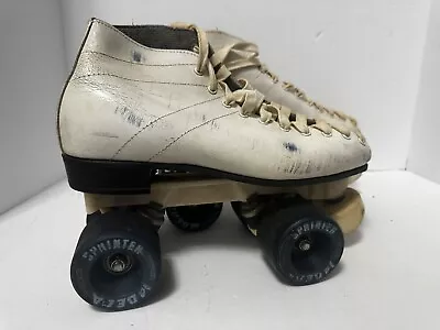 Vintage Riedell Roller Skates W/Labeda Sprinter Speed Roller Skate Wheels Derby • $99.99