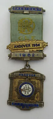 £35 • Buy RAOB Buffalo President Andover Lodge Silver & Enamel Medal, B'ham 1962
