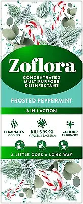 £9.50 • Buy Zoflora,Concentrated Antibacterial Disinfectant Frosted Peppermint 500ml