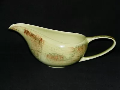 Metlox Vernonware Poppytrail Raffia Handled Creamer Pitcher Yellow Brown Green  • $7