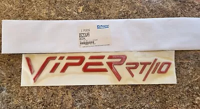 NEW NOS 1992-2002 Dodge Viper OEM RT/10 Decal Emblem  VIPER RT/10  RED HOOD Side • $65
