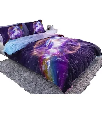 Rainbow Marble Tie Dye Pastel Reversible Duvet Cover Bedding | Teens Kids... • £24.09