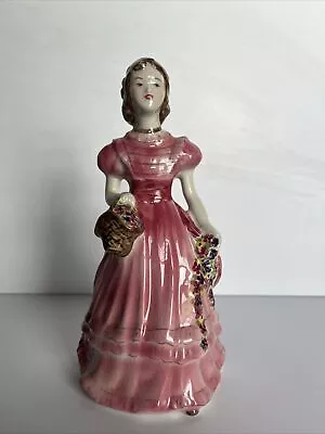 $39.99 • Buy Vintage Goldscheider Porcelain Lady 7  Figurine  Wedding Bells  Bridesmaid