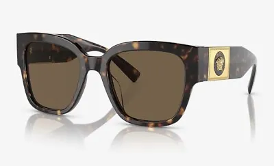 Versace Havana Sunglasses With Medusa - Brand New In Case • $159.99