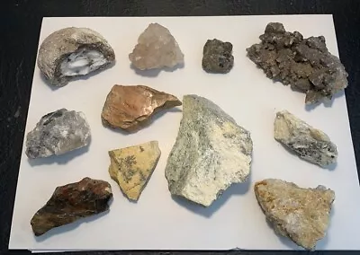 Assorted Lot Of Natural Minerals Crystals And Rock Specimens • $16.99