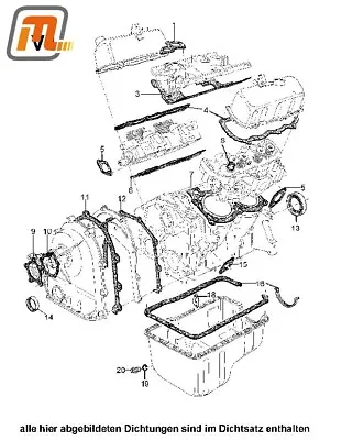 Gasket Complete Engine Kit V4 1.5-1.7l German Eng FORD Transit MK1 08/65-11/67 • $137.96